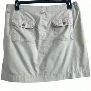 Old Navy casual skirt size 12 Beige Pockets Knee Length